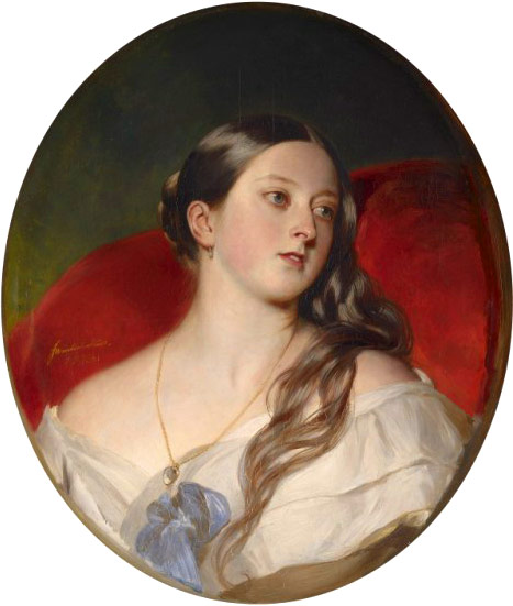 Queen Victoria 1843 portrait at 24 years old