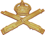 Machine Gun Corps cap badge.