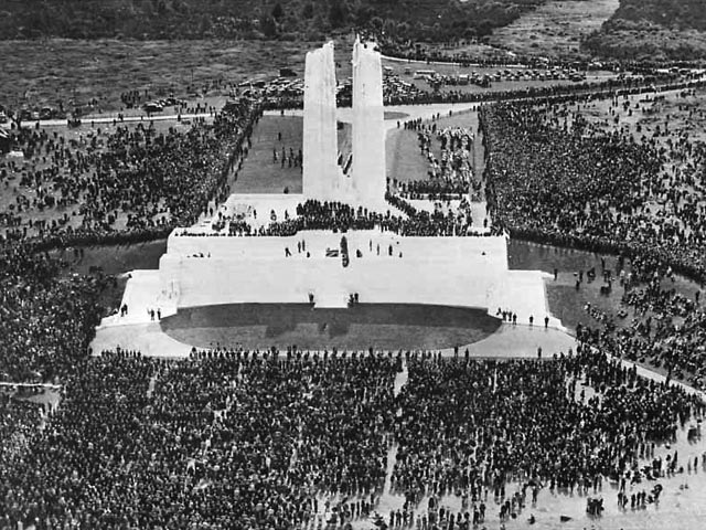 His Majesty King Edward VIII dedicates the Vimy Memorial on 26 July 1936