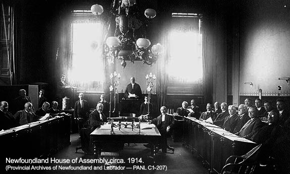 Newfoundland House of Assembly, circa 1914.